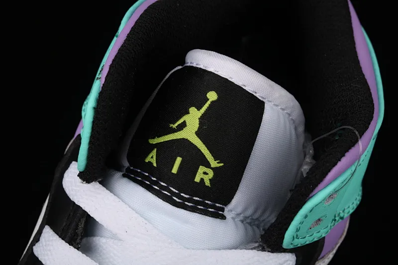 All categories Air Jordan Jordan series basketball shoes Air Jordan 1 Mid Air Jordan1 Low AJ1 Joe 1 blue purple red Zhongbang basketball shoes 554725-175
